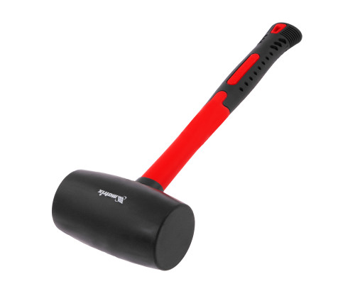 Киянка резиновая, 910 г, черная резина, фибергласовая рукоятка Matrix 11194