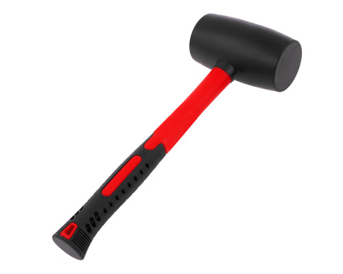 Киянка резиновая, 910 г, черная резина, фибергласовая рукоятка Matrix 11194