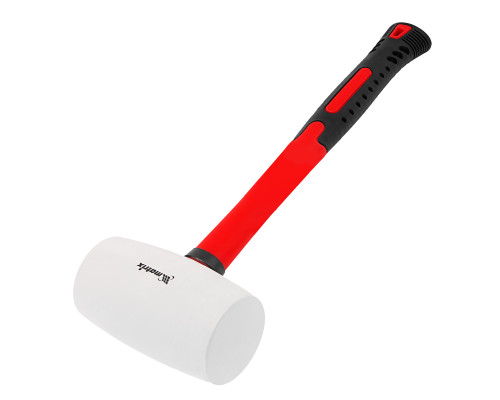 Киянка резиновая, 910 г, белая резина, фибергласовая рукоятка Matrix 11198