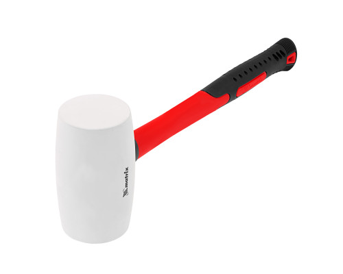 Киянка резиновая, 910 г, белая резина, фибергласовая рукоятка Matrix 11198