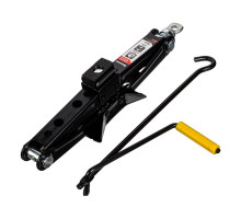 Механический ромбический домкрат ЕРМАК 1 т, высота подъема 100-350 мм, резиновая площадка 770-057