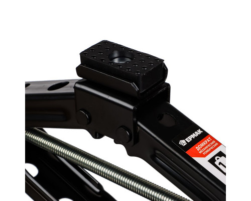 Механический ромбический домкрат ЕРМАК 1 т, высота подъема 100-350 мм, резиновая площадка 770-057