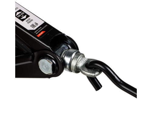 Механический ромбический домкрат ЕРМАК 1 т, высота подъема 100-350 мм, резиновая площадка 770-057