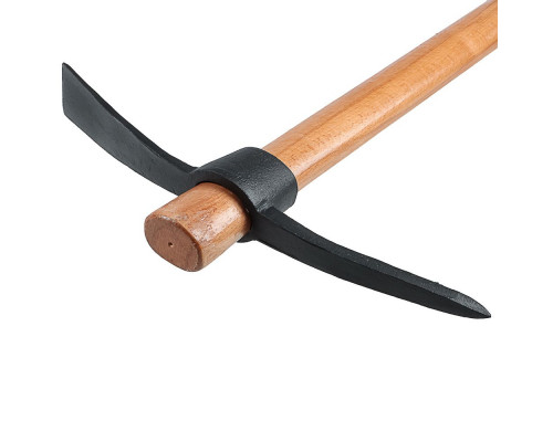 Кирка с деревянной ручкой ЕРМАК 900 мм, 1000 г 616-004