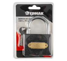 Навесной замок ЕРМАК 301 75 мм 468-015