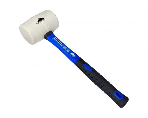 Киянка VertexTools 450 г, белая резина, фибергласовая рукоятка 10-45-450