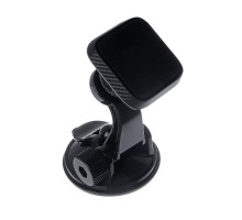 Держатель телефона магнитный, на присоске, регулируемый угол, черный ЕРМАК 733-034