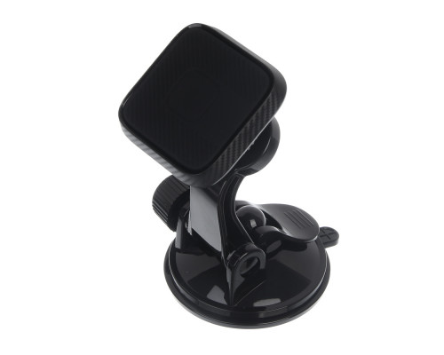 Держатель телефона магнитный, на присоске, регулируемый угол, черный ЕРМАК 733-034