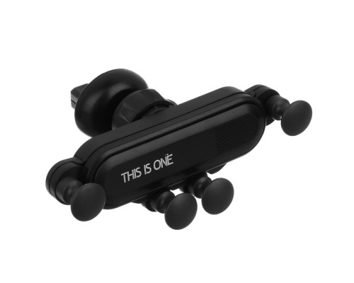 Держатель телефона на дефлектор, универсальный размер, гравитационный, пластик ЕРМАК 733-037