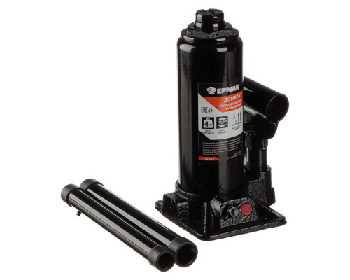 Гидравлический бутылочный домкрат ЕРМАК 4 т, 195-380 мм 770-075