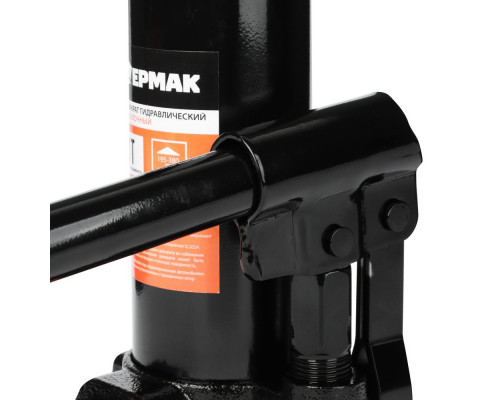 Домкрат гидравлический бутылочный ЕРМАК 3 т, в кейсе, высота подъема 194-372 мм 770-078