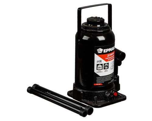 Гидравлический бутылочный домкрат ЕРМАК 20 т, 242-452 мм 770-081