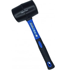 Киянка VertexTools 680 г, черная резина, фибергласовая рукоятка 10-50-680