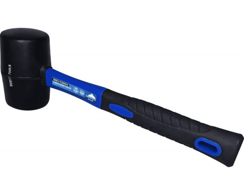 Киянка VertexTools 680 г, черная резина, фибергласовая рукоятка 10-50-680
