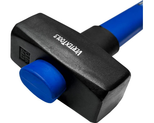 Кувалда VertexTools 1000 г, фибергласовая обрезиненная рукоятка 10-12-1000
