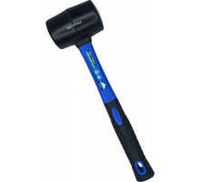 Резиновая киянка VertexTools 225 г, черная резина, фибергласовая рукоятка 10-50-225