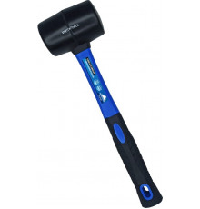 Резиновая киянка VertexTools 225 г, черная резина, фибергласовая рукоятка 10-50-225