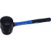 Резиновая киянка VertexTools 225 г, черная резина, фибергласовая рукоятка 10-50-225