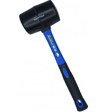 Киянка VertexTools 450 г, черная резина, фибергасовая рукоятка 10-50-450