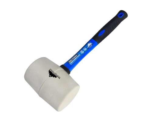 Резиновая киянка VertexTools 680 г, белая резина, фибергласовая рукоятка 10-45-680