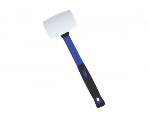 Киянка VertexTools 450 г, белая резина, фибергласовая рукоятка 10-45-450