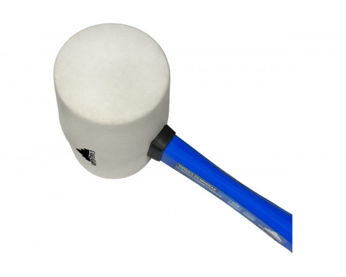 Резиновая киянка VertexTools 680 г, белая резина, фибергласовая рукоятка 10-45-680