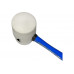 Резиновая киянка VertexTools 680 г, белая резина, фибергласовая рукоятка 10-45-680
