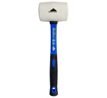 Киянка VertexTools 450 г, белая резина, фибергласовая рукоятка 10-45-450