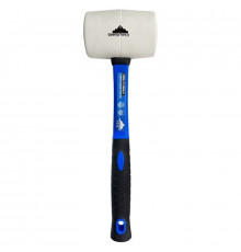 Киянка VertexTools 450 г, белая резина, фибергласовая рукоятка 10-45-450