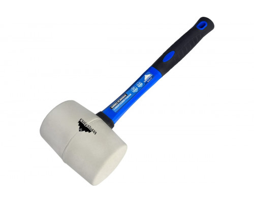 Резиновая киянка VertexTools 225 г, белая резина, фибергласовая рукоятка 10-45-225