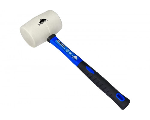 Резиновая киянка VertexTools 225 г, белая резина, фибергласовая рукоятка 10-45-225