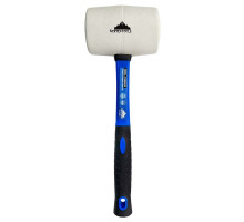 Резиновая киянка VertexTools 680 г, белая резина, фибергласовая рукоятка 10-45-680