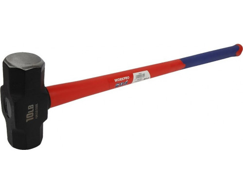 Кувалда WORKPRO с длинной фибергласовой рукояткой, 4500 г WP241034