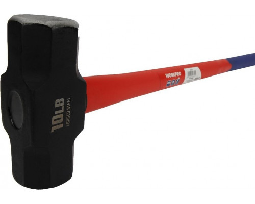 Кувалда WORKPRO с длинной фибергласовой рукояткой, 4500 г WP241034