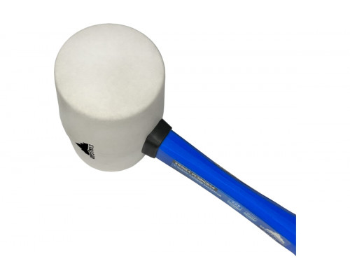 Резиновая киянка VertexTools 225 г, белая резина, фибергласовая рукоятка 10-45-225