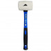 Резиновая киянка VertexTools 225 г, белая резина, фибергласовая рукоятка 10-45-225