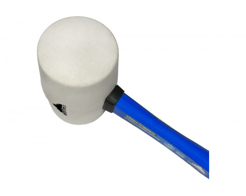 Киянка VertexTools 450 г, белая резина, фибергласовая рукоятка 10-45-450