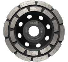 Чашка алмазная двухрядная KRUGO 125x22,23x5 мм CWD05A