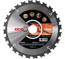 Пильный диск KRUGO 210x2,4/1,6x24Tx30 мм WA210024