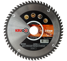 Пильный диск KRUGO 210x2,4/1,6x60Tx30 мм WA210060