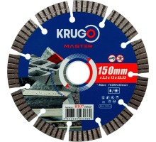 Диск алмазный Турбо сегментный KRUGO MASTER 150х2,2х22,2х10 мм 81071500267