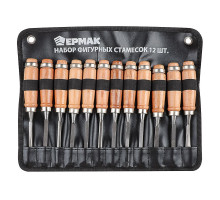 Набор фигурных стамесок ЕРМАК 12 шт. 667-001