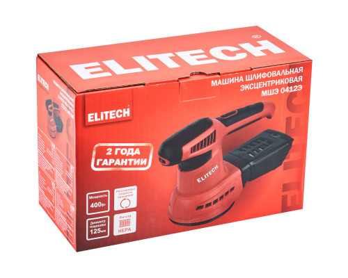 Эксцентриковая шлифмашина ELITECH МШЭ 0412Э (E2213.060.00)