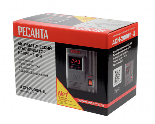 Стабилизатор напряжения РЕСАНТА АСН-2000/1-Ц 63/6/4