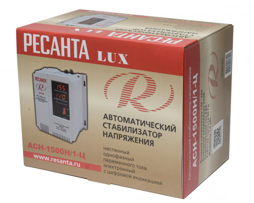 Стабилизатор напряжения Ресанта АСН-1500Н/1-Ц Lux 63/6/20