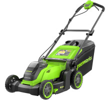 Аккумуляторная бесщеточная газонокосилка Greenworks GD40LM411 40 V без акк и з/у 2521007