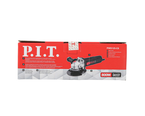 Шлифмашина угловая сетевая P.I.T. PWS125-C8
