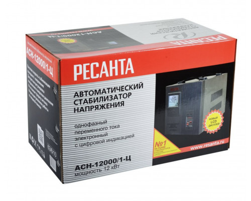 Стабилизатор напряжения РЕСАНТА АСН-12000/1-Ц 63/6/10