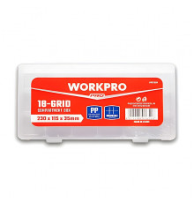 Органайзер для деталей, 18 ячеек, 232х127х35 мм Workpro WP283006