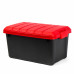 Ящик многофункциональный особопрочный СЛЕДОПЫТ Expedition Box, 40 л, 600х360х320 мм, черный/красный PF-EB-08